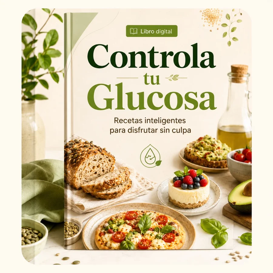 Portada del recetario digital Controla tu Glucosa